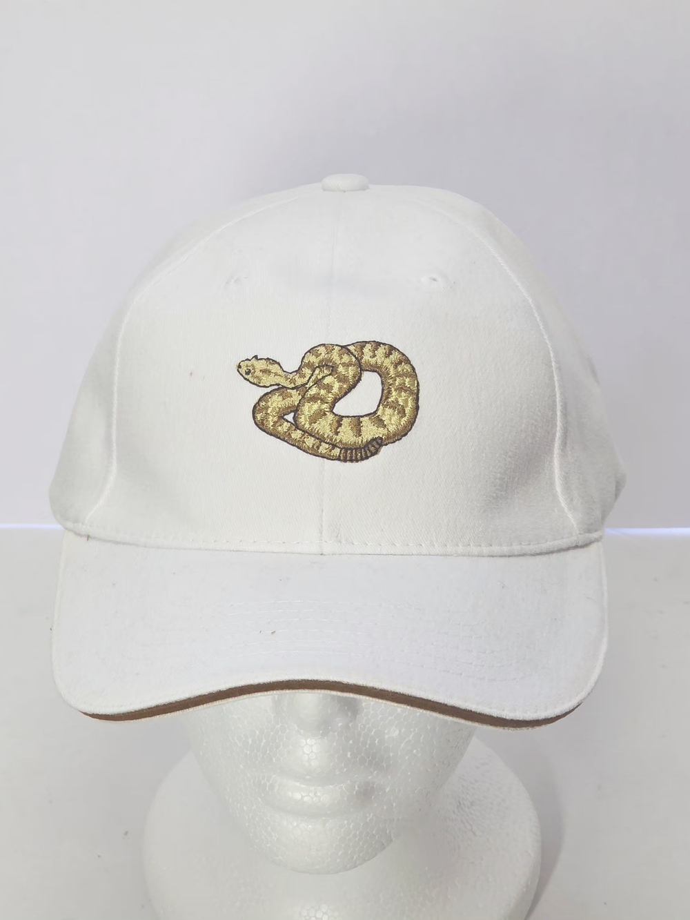 White Rattlesnake USA Adjustable Cap